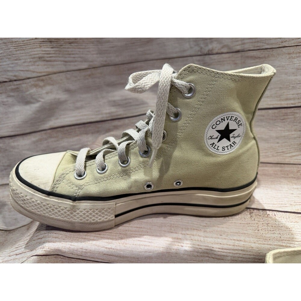 Converse Chuck Taylor All Star High Top Lift Platform Butterfly Sage Green 6 - Picture 4 of 8